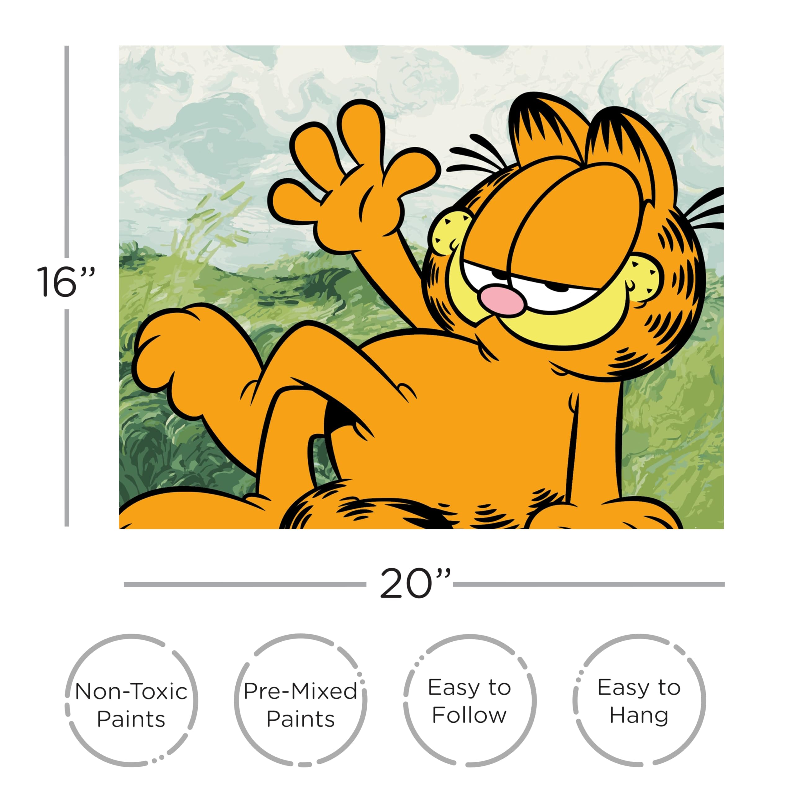 Amazon.co.jp: AQUARIUS ガーフィールド アートバイナンバーペイント